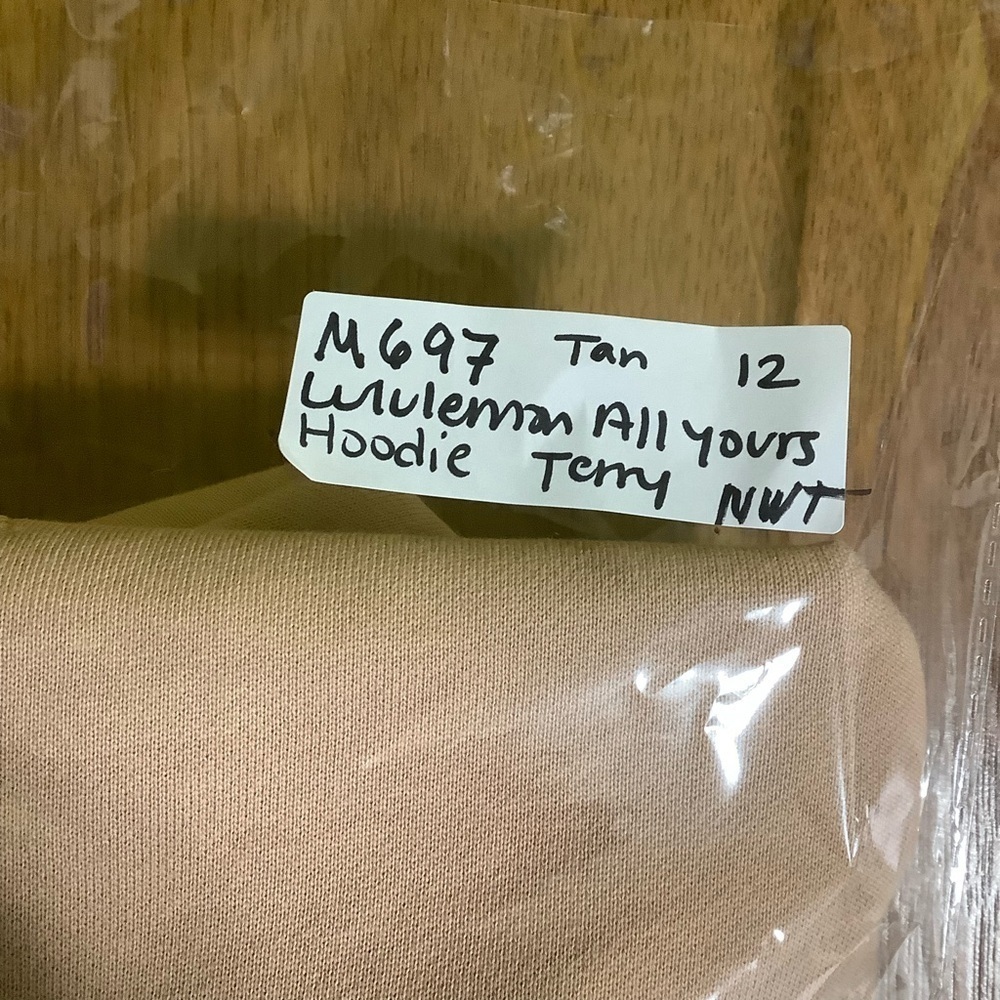 Lululemon NWT All Yours Hoodie French Terry Beech Wood Sz 12 - Picture 9 of 9